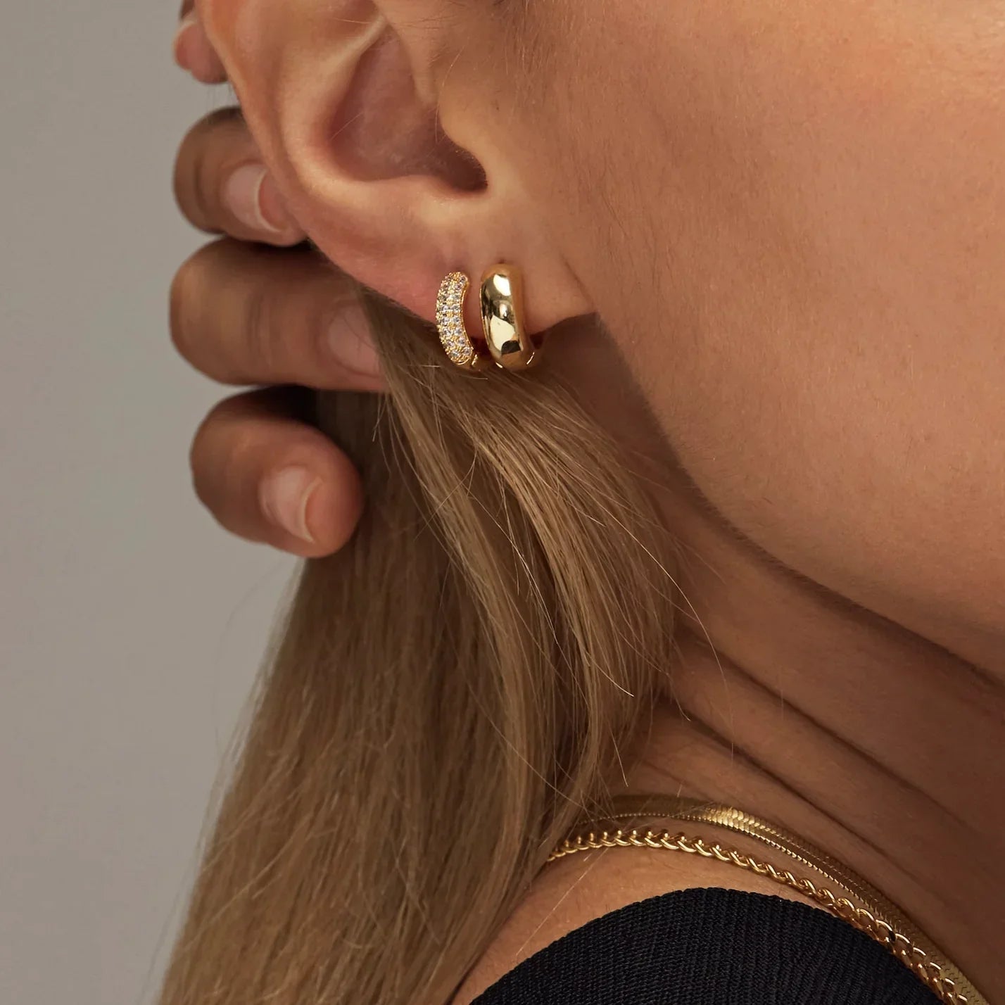 Gold Mini Hoop Earrings