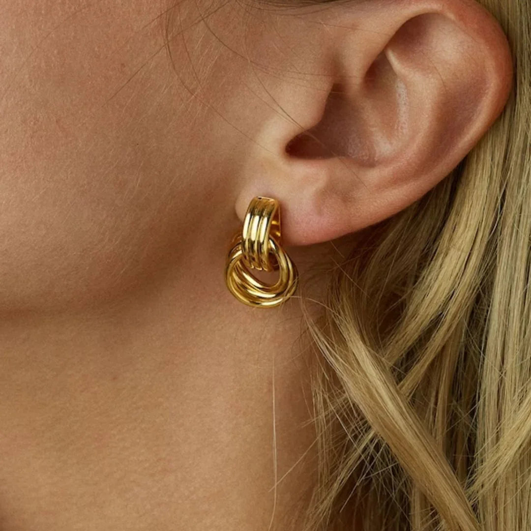 Gold Layered Hoop Earrings