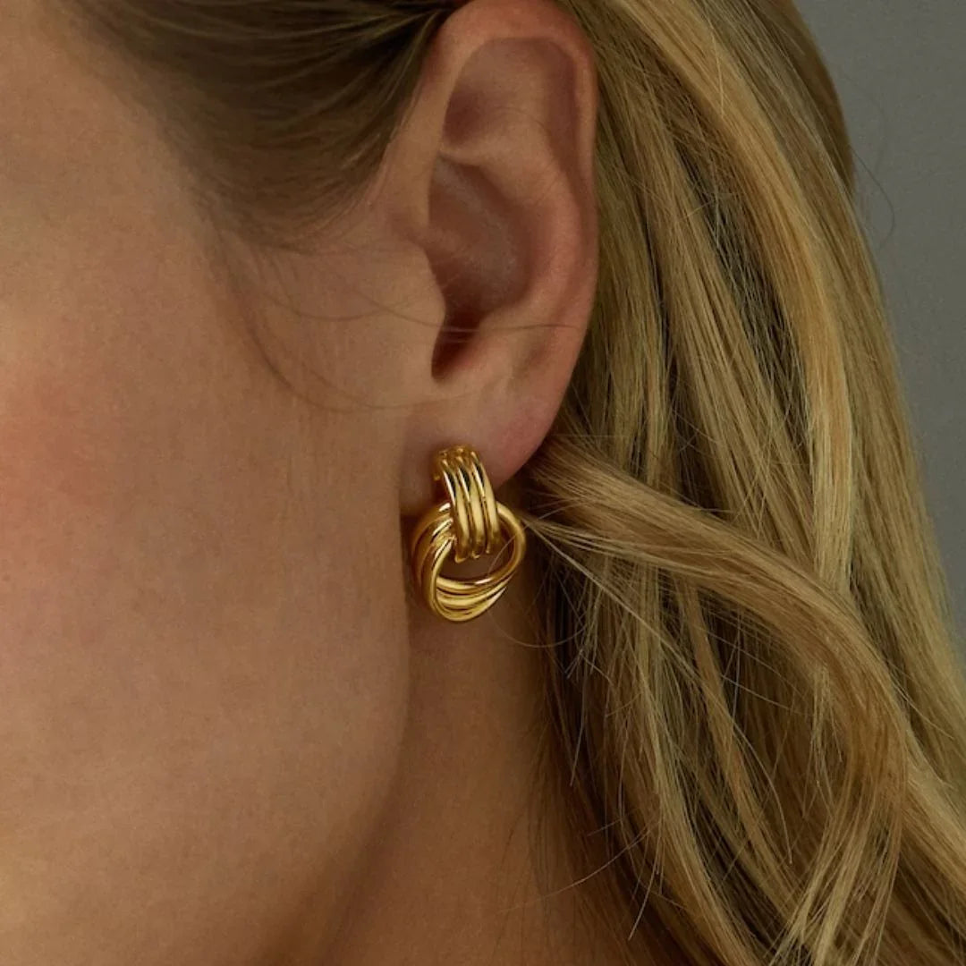 Gold Layered Hoop Earrings
