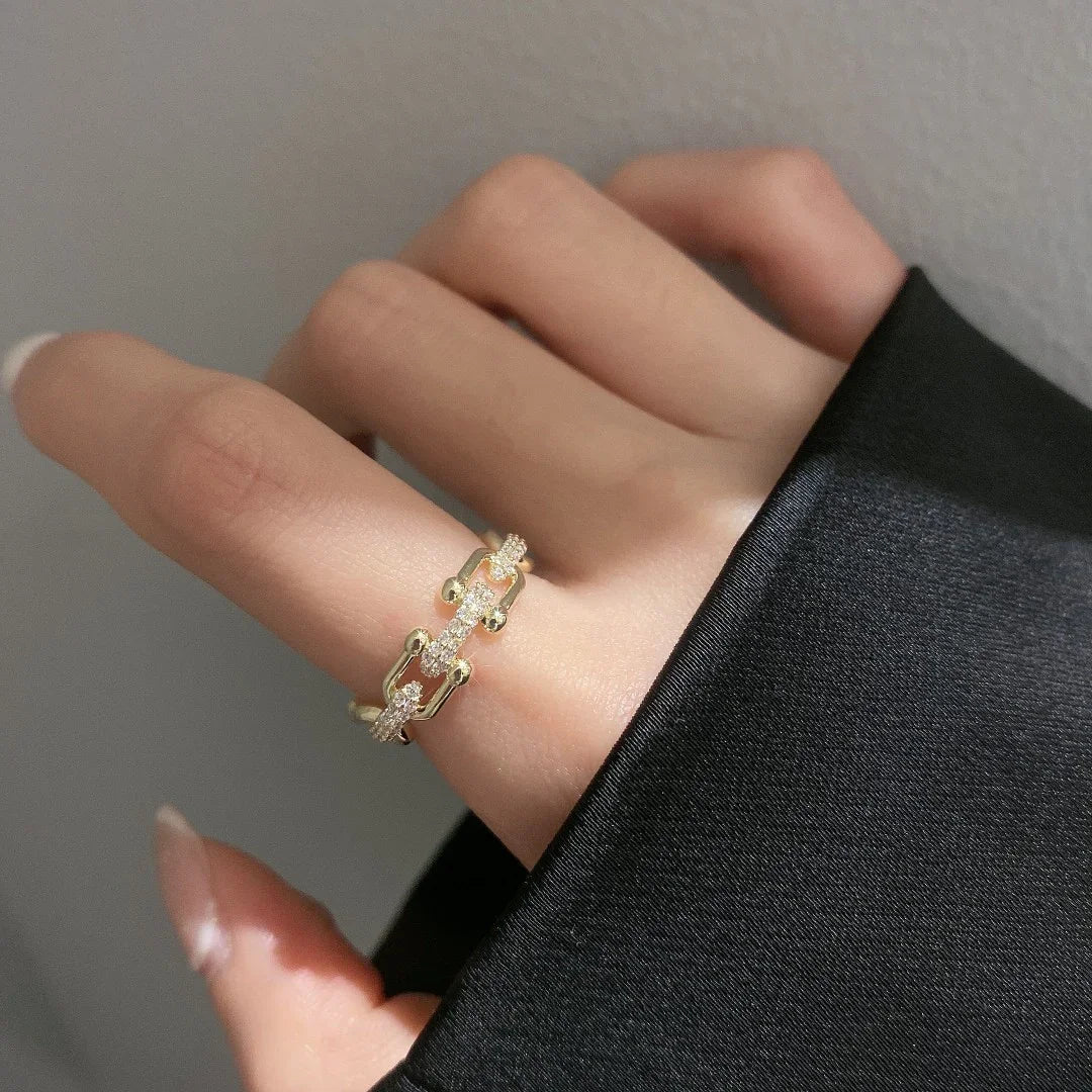 Gold Chain Ring