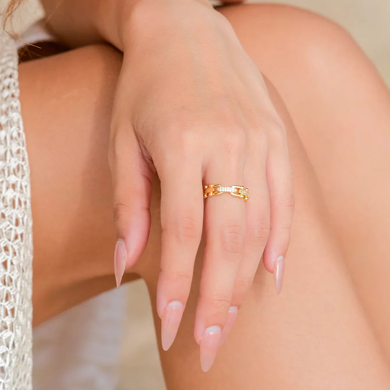 Gold Chain Ring