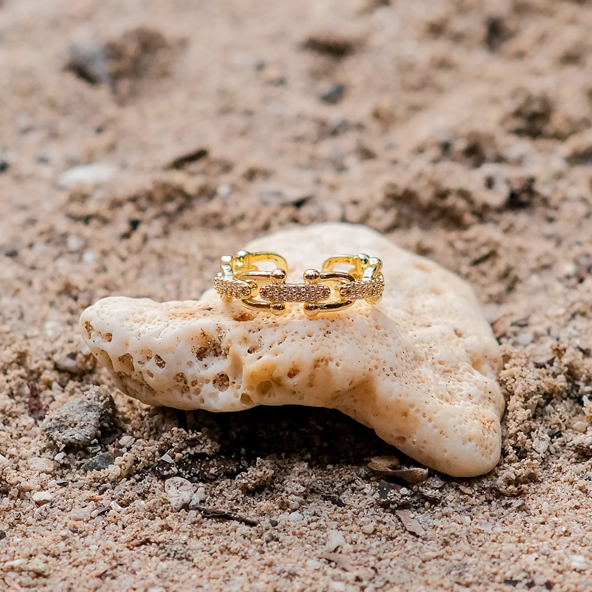 Gold Chain Ring