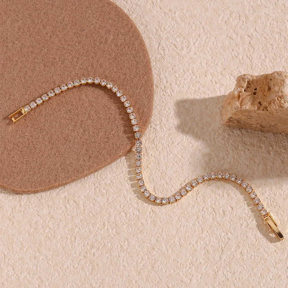 Gold Tennis Bracelet