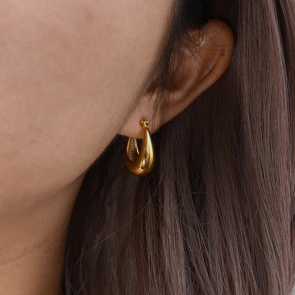 Gold Teardrop Earrings