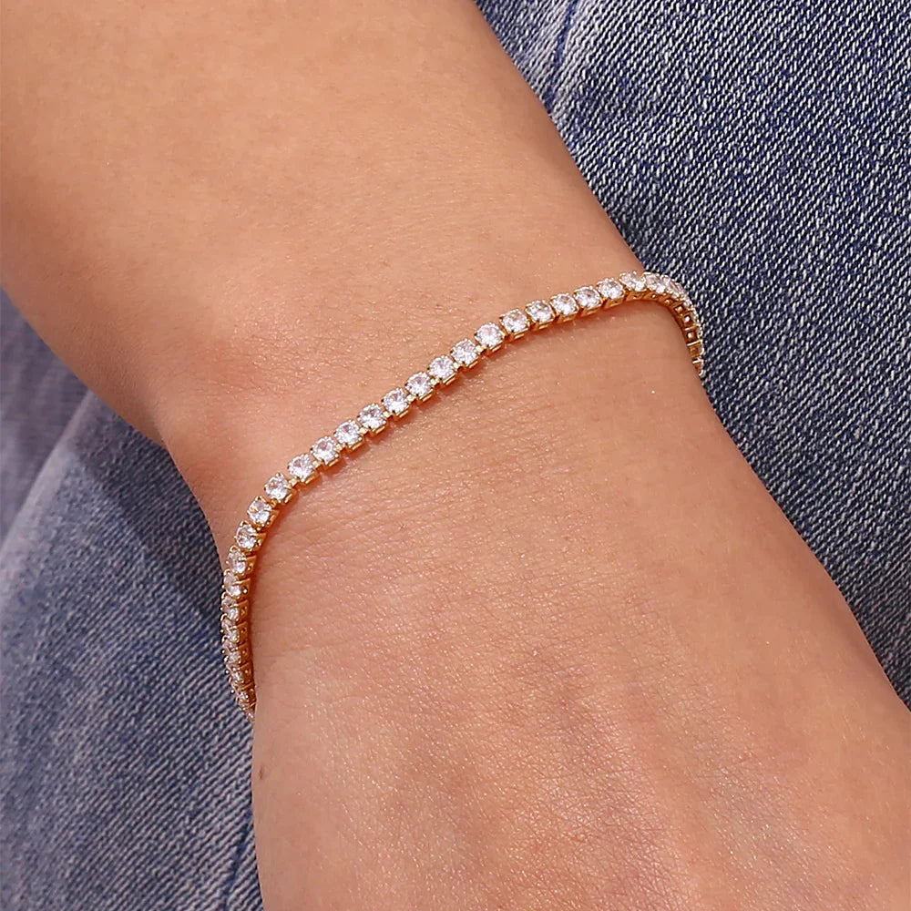 Gold Tennis Bracelet