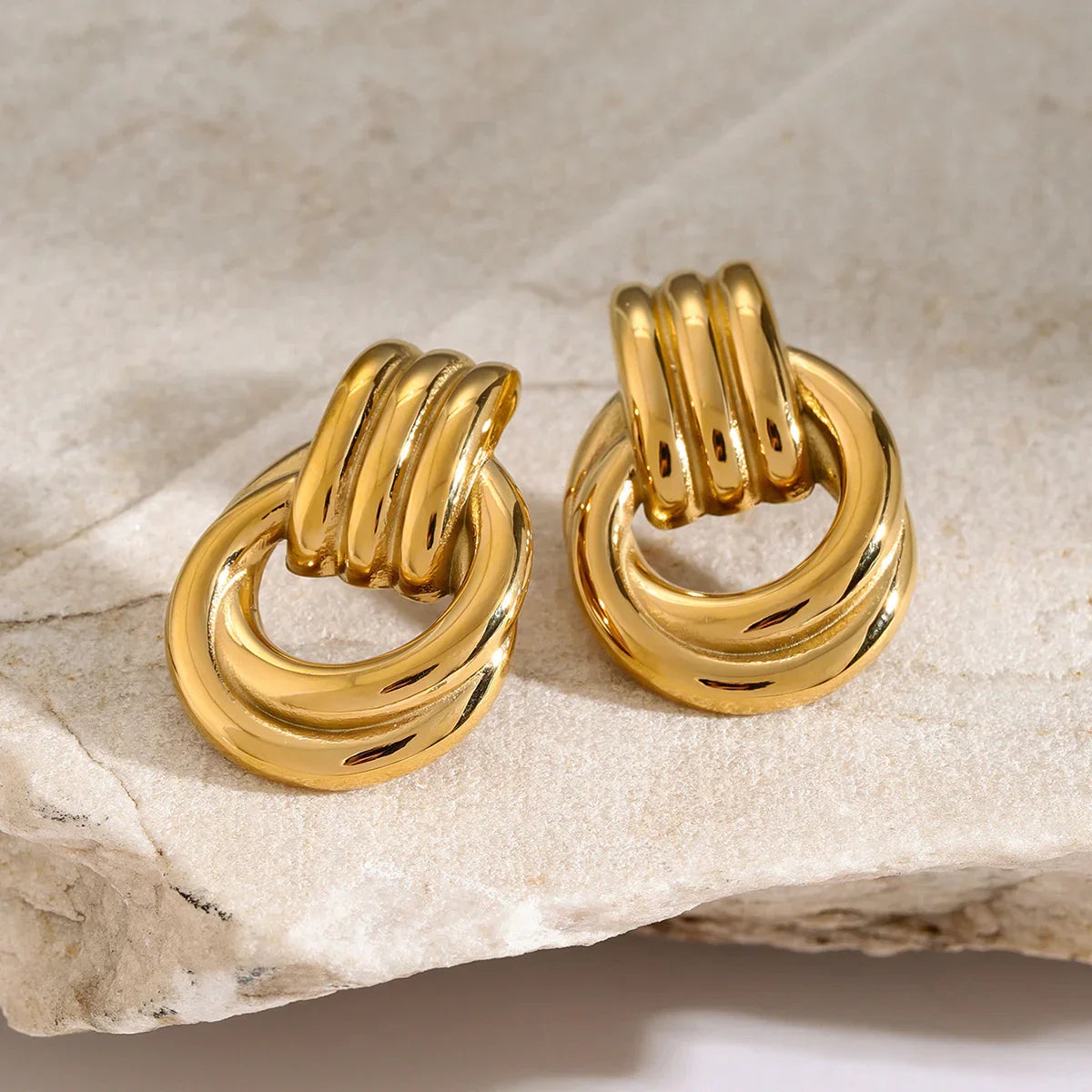 Gold Layered Hoop Earrings
