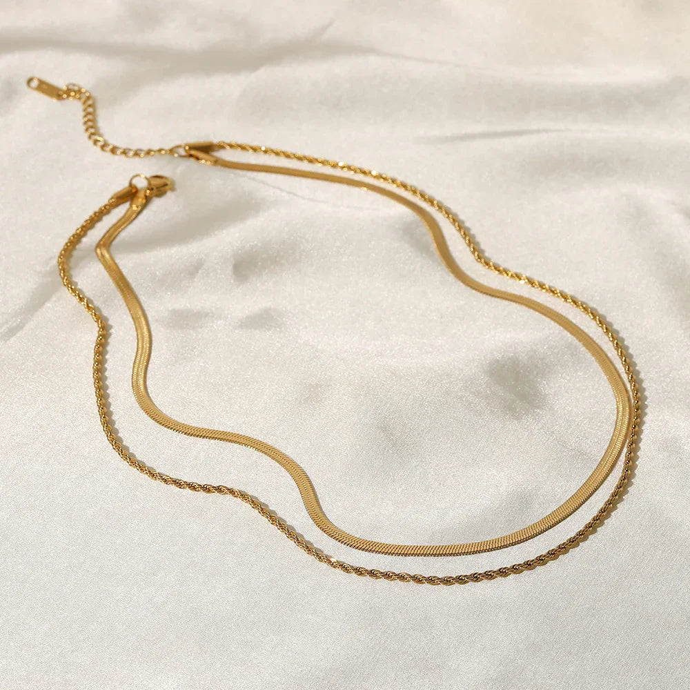 Gold Multi Layer Necklace