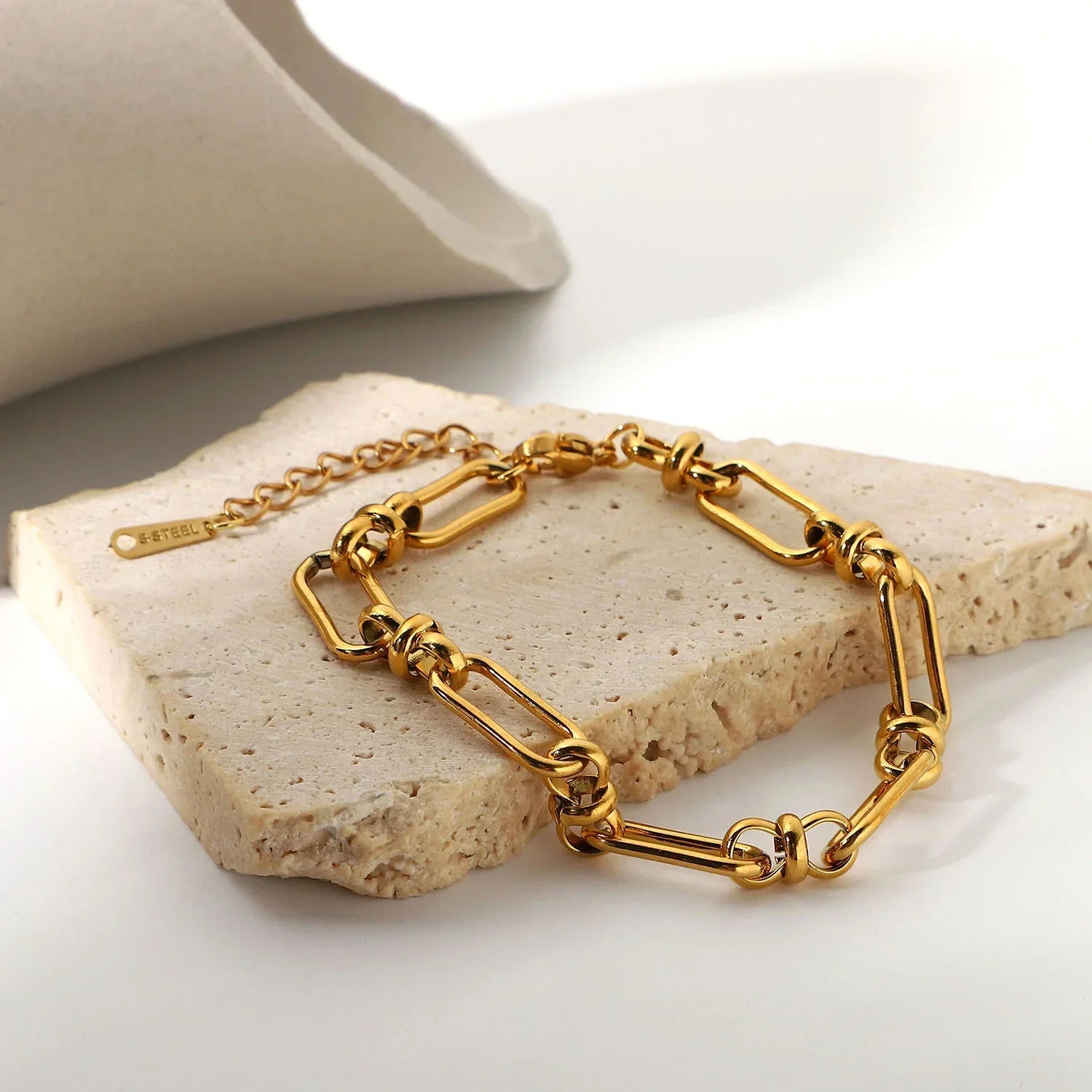 Gold Chain Link Bracelet