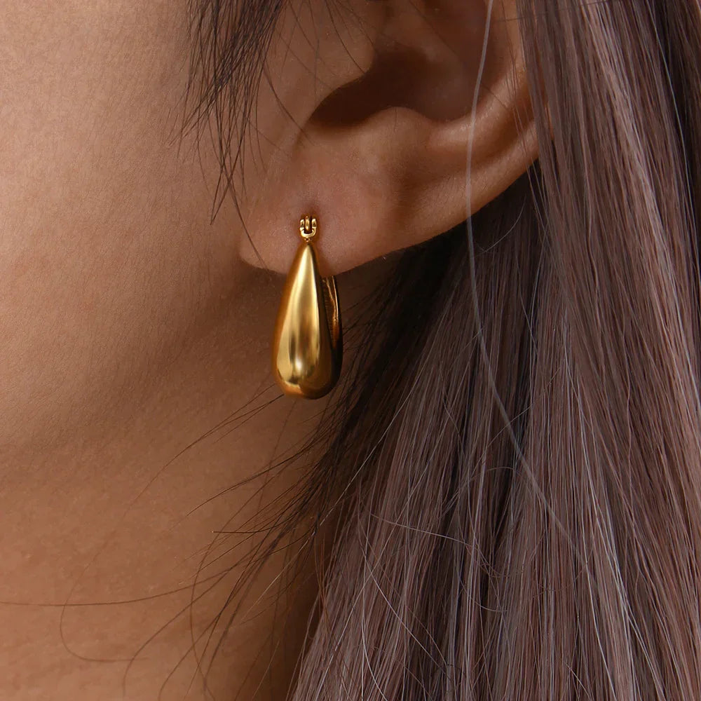 Gold Teardrop Earrings