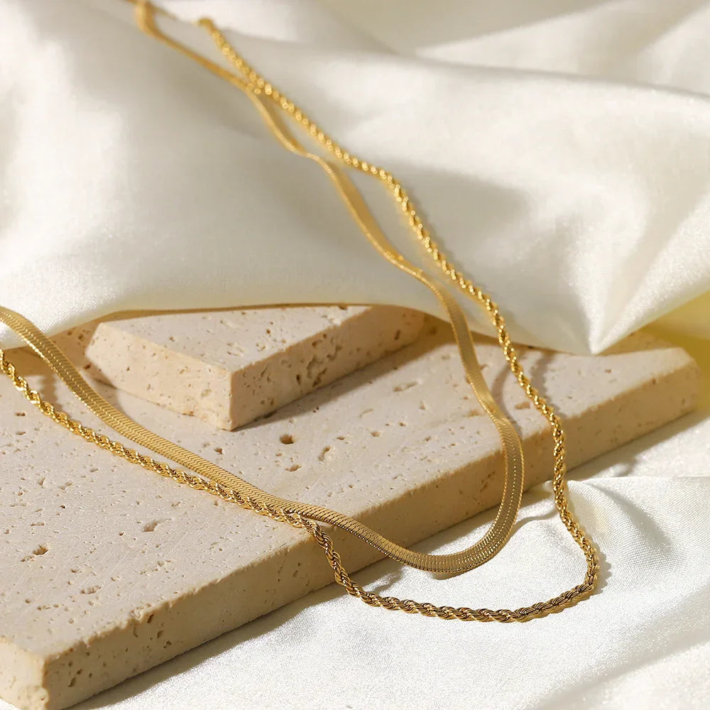 Gold Multi Layer Necklace