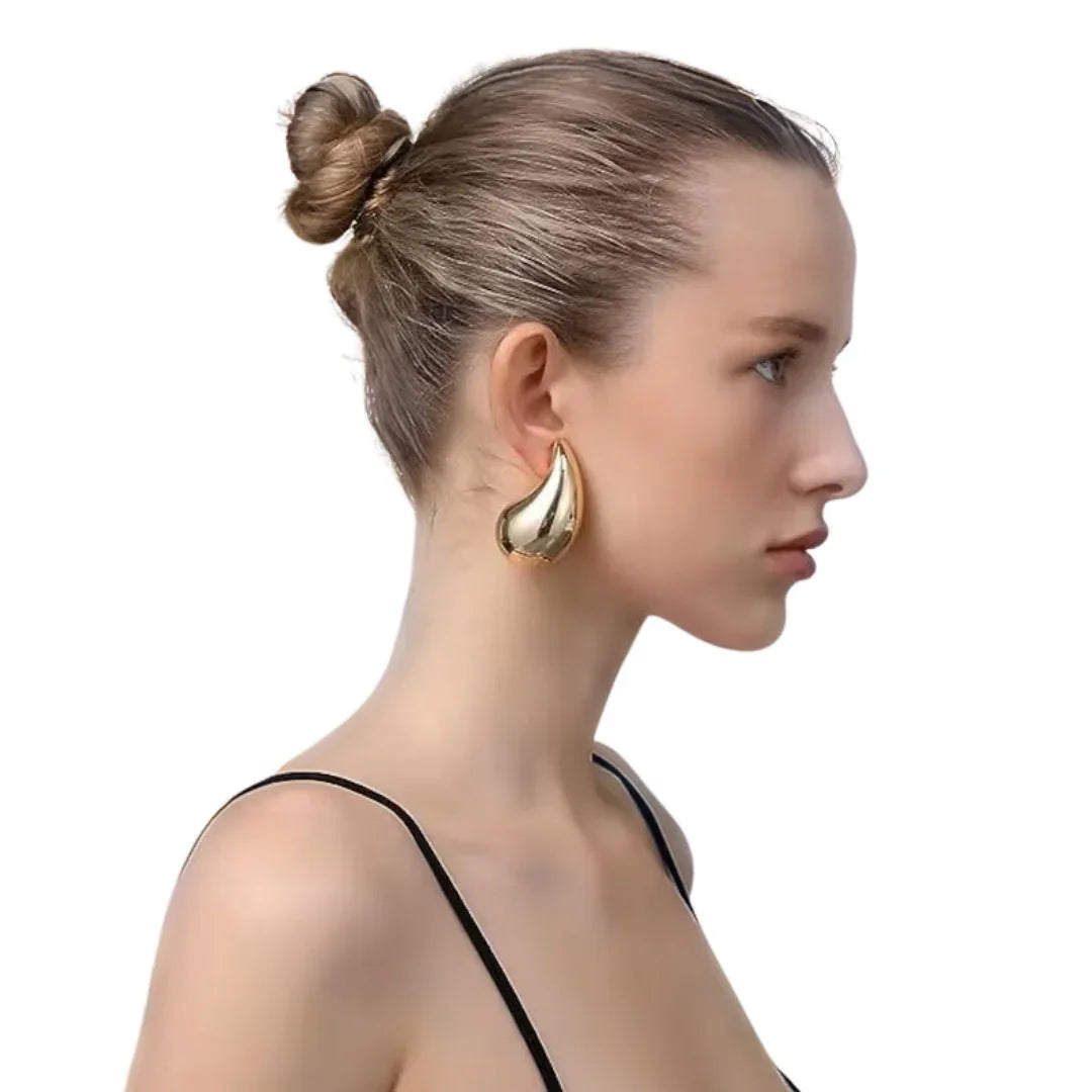 Gold Teardrop Earrings