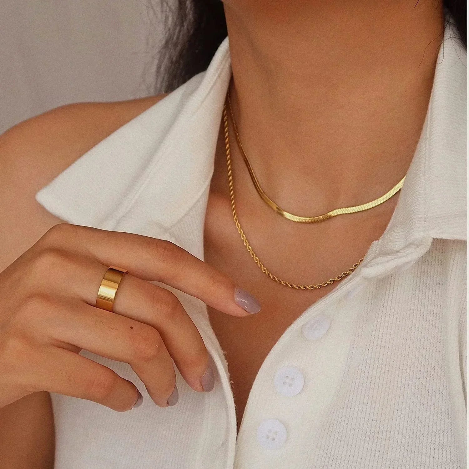 Gold Multi Layer Necklace