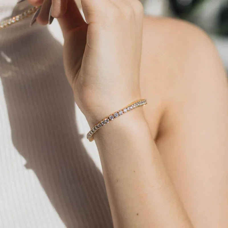 Gold Tennis Bracelet