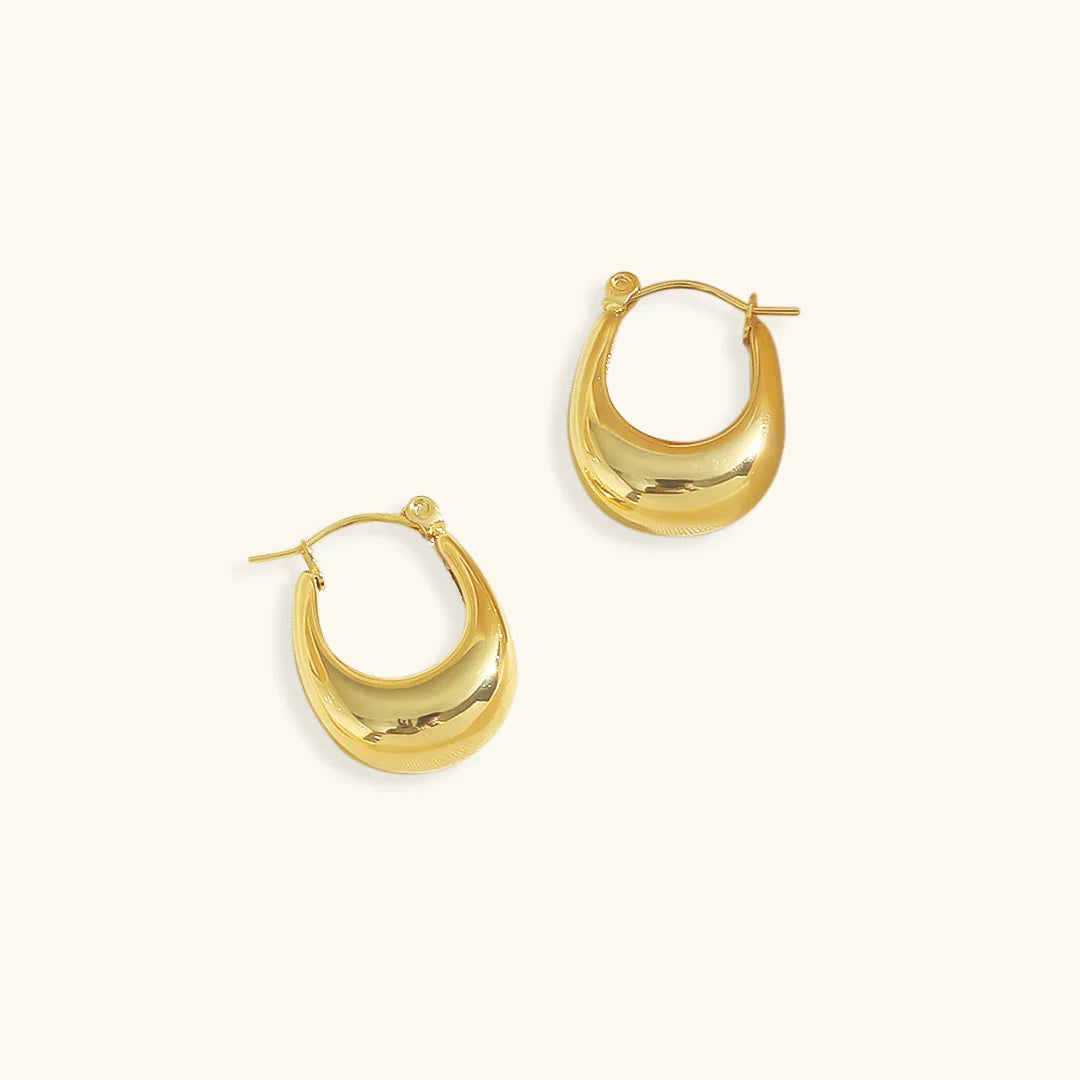 Gold Teardrop Earrings