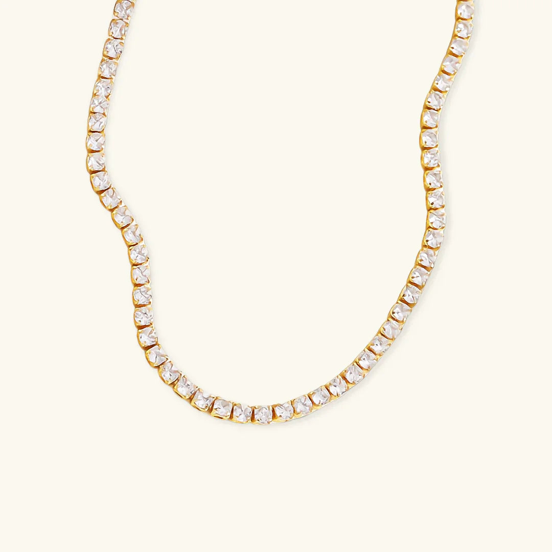 Gold Tennis Necklace