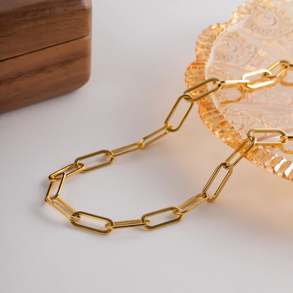 Gold Link Chain Necklace