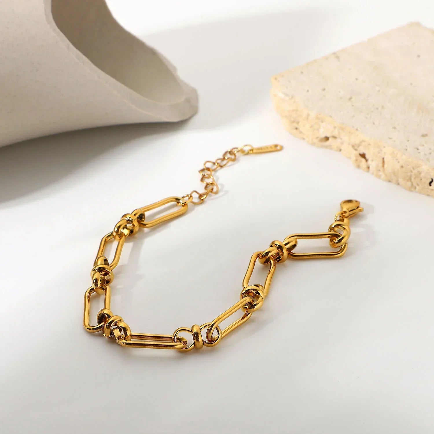 Gold Chain Link Bracelet
