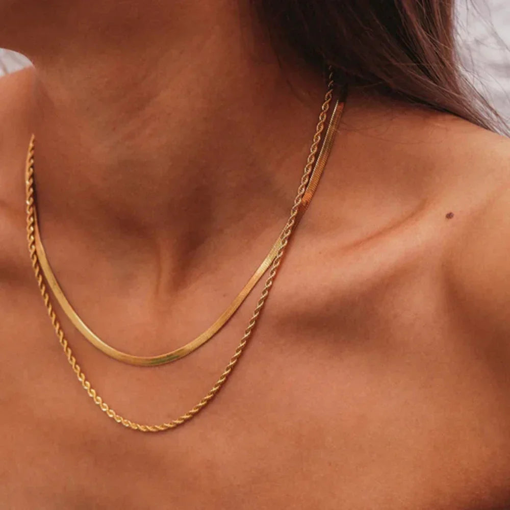 Gold Multi Layer Necklace