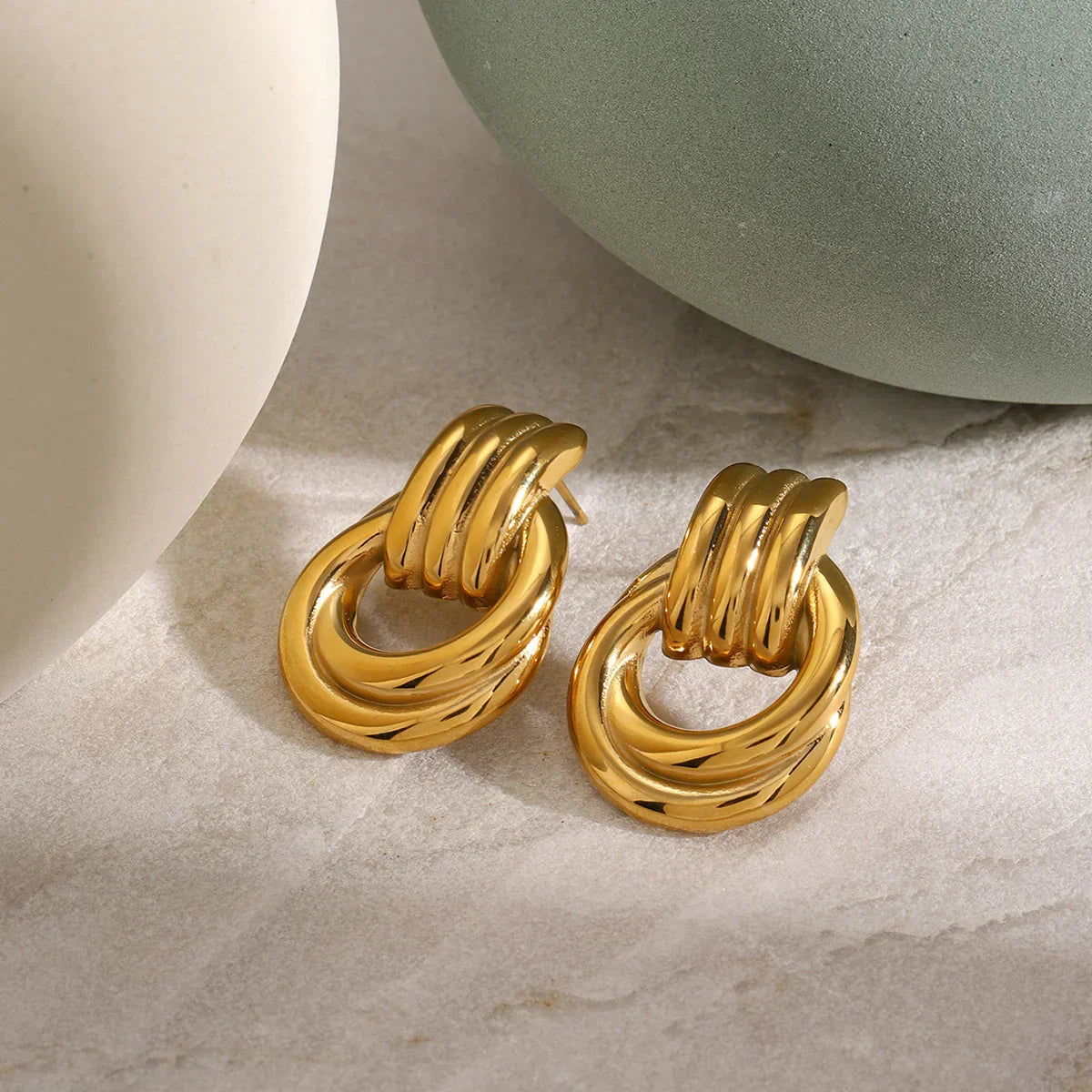 Gold Layered Hoop Earrings
