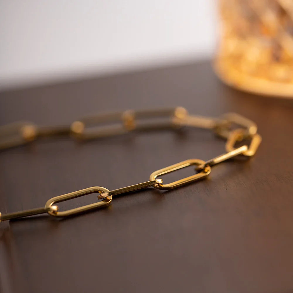 Gold Link Chain Necklace