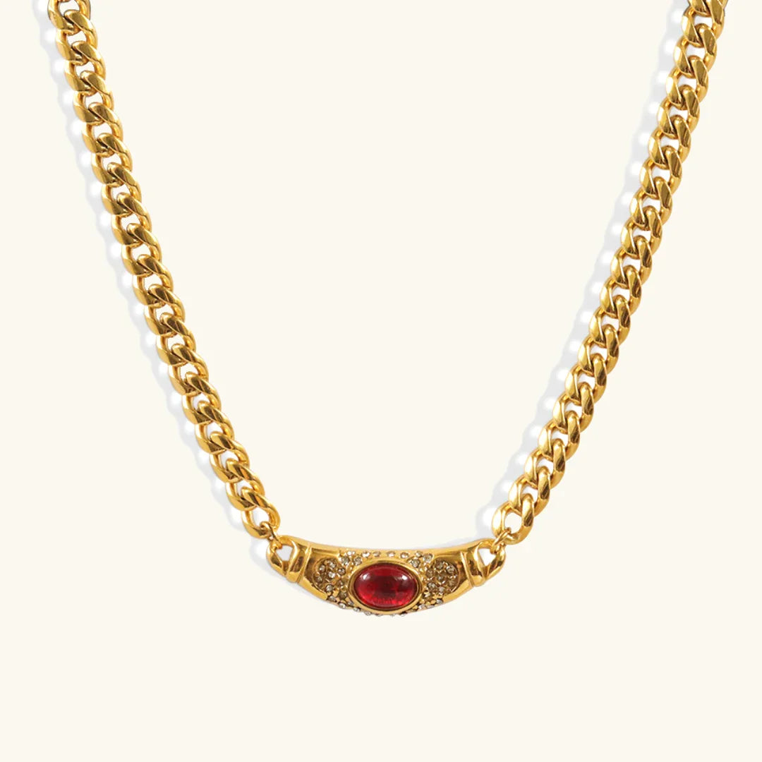 Gold Stone Necklace