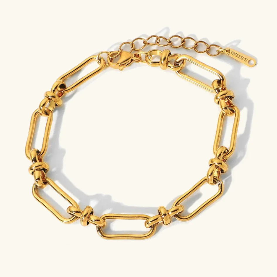 Gold Chain Link Bracelet